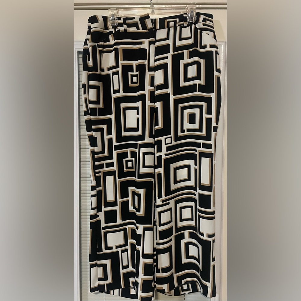 Chico's Bold Geometric Pattern Pants - image 1